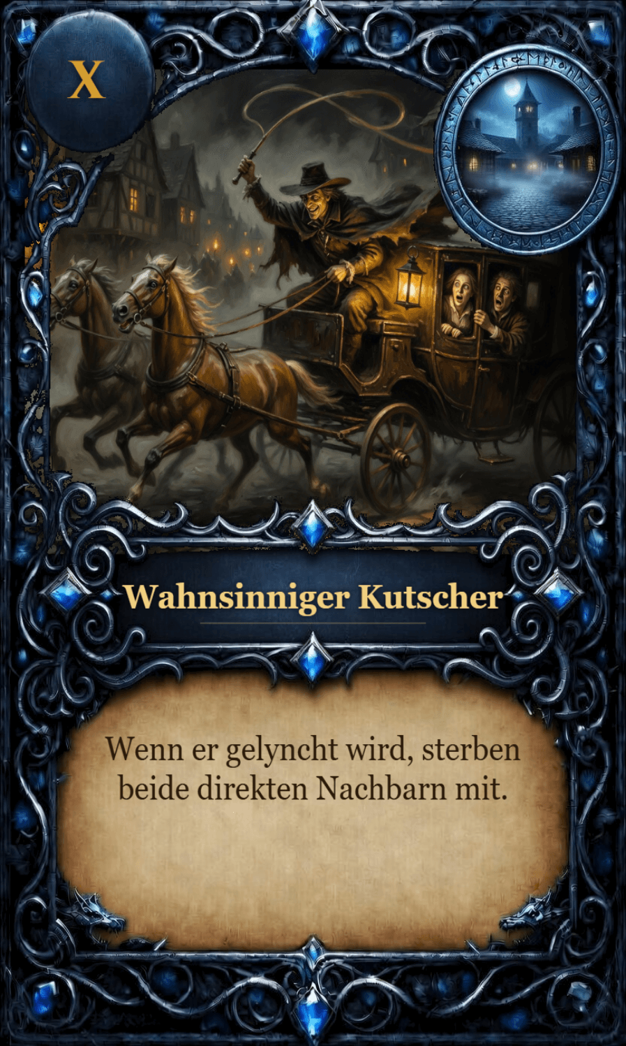 Wahnsinniger Kutscher