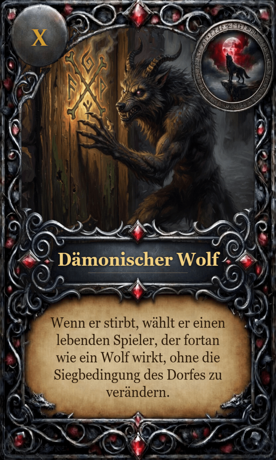 Dämonischer Wolf